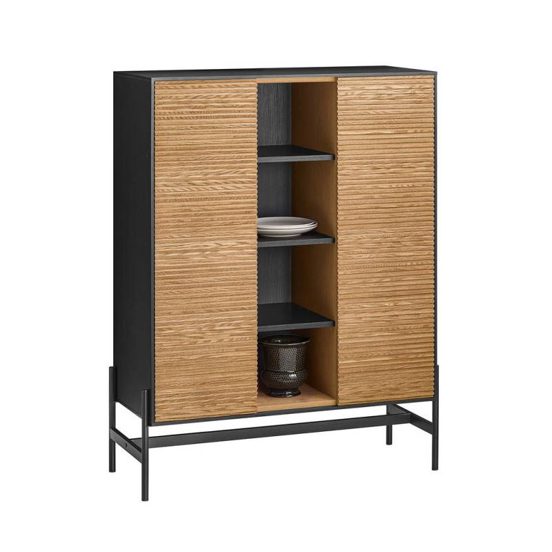 SoBuy HIGHBOARD Schwarz, Natur
