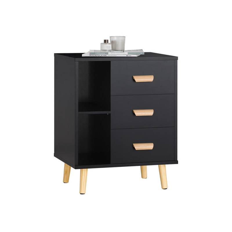 SoBuy NACHTTISCH Schwarz
