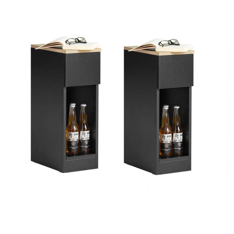 SoBuy NACHTTISCH Schwarz