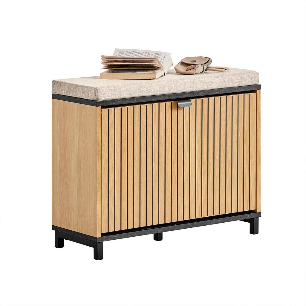 SoBuy SCHUHBANK Natur