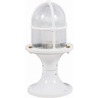 Sockelleuchte Messing Glas E27 IP54 28 cm Weiß Maritim Sockelleuchte Messing Glas E27 IP54 28 cm Weiß Maritim von Lido