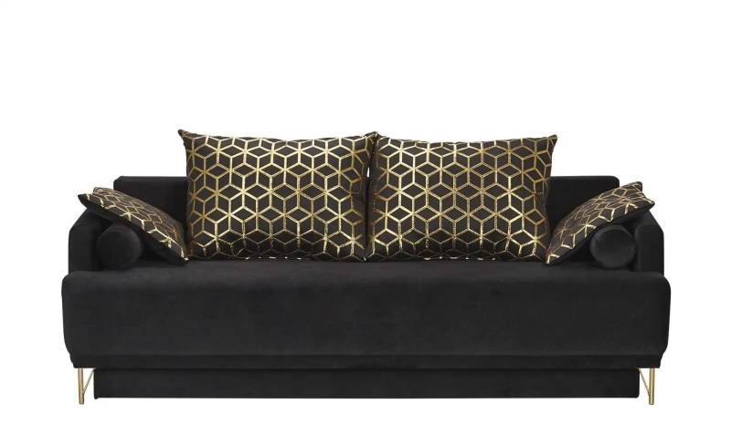 Sofa 2-sitzig   Lia ¦ schwarz ¦ Maße (cm): B: 223 H: 97 T: 100.0 Polstermöbel > Sofas > 2-Sitzer - Höffner