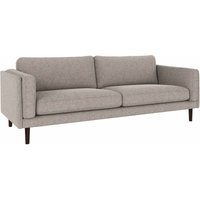 Sofa Braden 3-Sitzer, Beine Braun, Bezug Bobby Grau