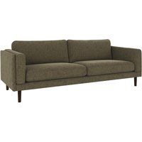 Sofa Braden 3-Sitzer, Beine Braun, Bezug Brenda Grün