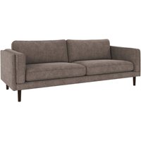Sofa Braden 3-Sitzer, Beine Braun, Bezug Greg Dunkelbeige