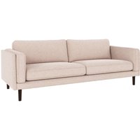 Sofa Braden 3-Sitzer, Beine Braun, Bezug Max Hellbeige