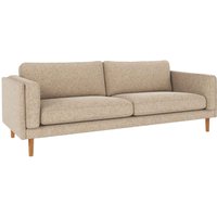 Sofa Braden 3-Sitzer, Beine Eiche, Bezug Bobby Beige