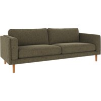 Sofa Braden 3-Sitzer, Beine Eiche, Bezug Brenda Grün