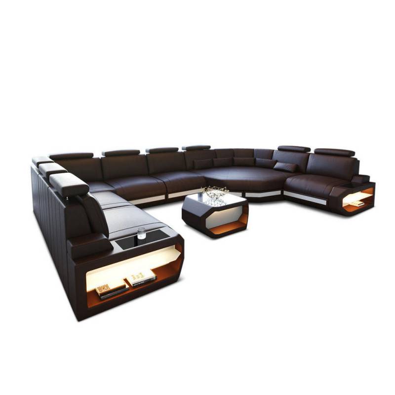 Sofa Dreams LEDERSOFA Braun