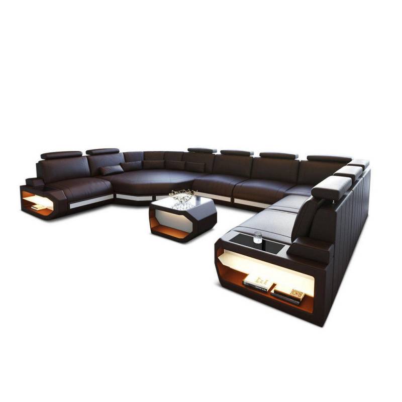 Sofa Dreams LEDERSOFA Braun