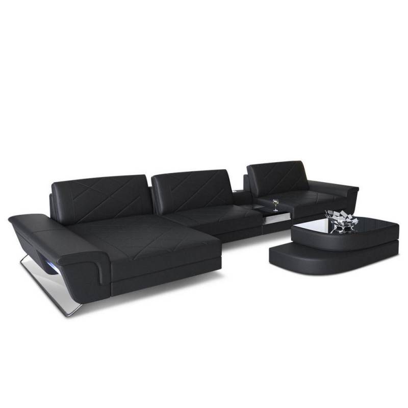 Sofa Dreams LEDERSOFA Schwarz