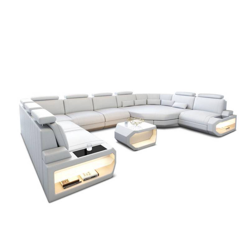 Sofa Dreams LEDERSOFA Weiß