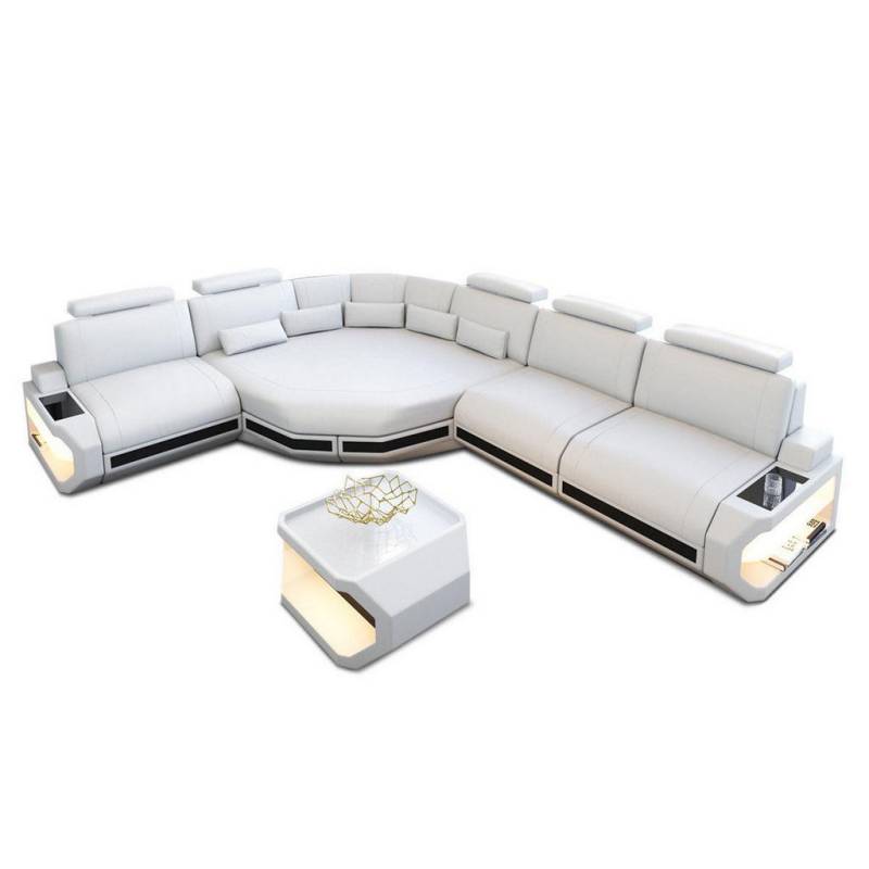 Sofa Dreams LEDERSOFA Weiß