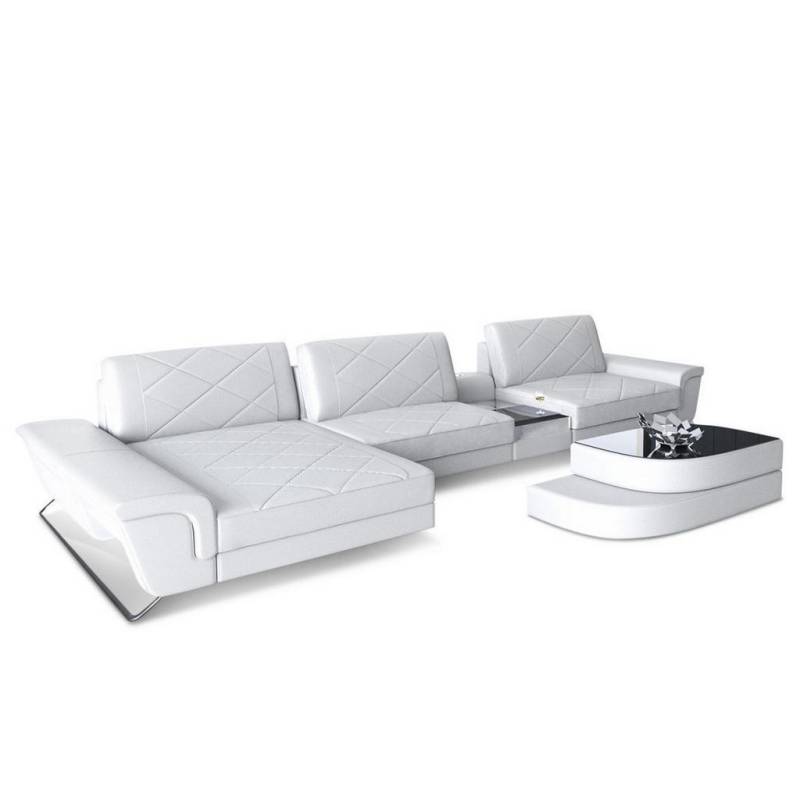Sofa Dreams LEDERSOFA Weiß