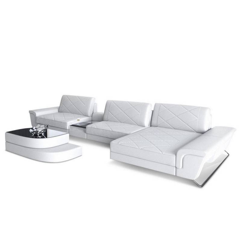 Sofa Dreams LEDERSOFA Weiß