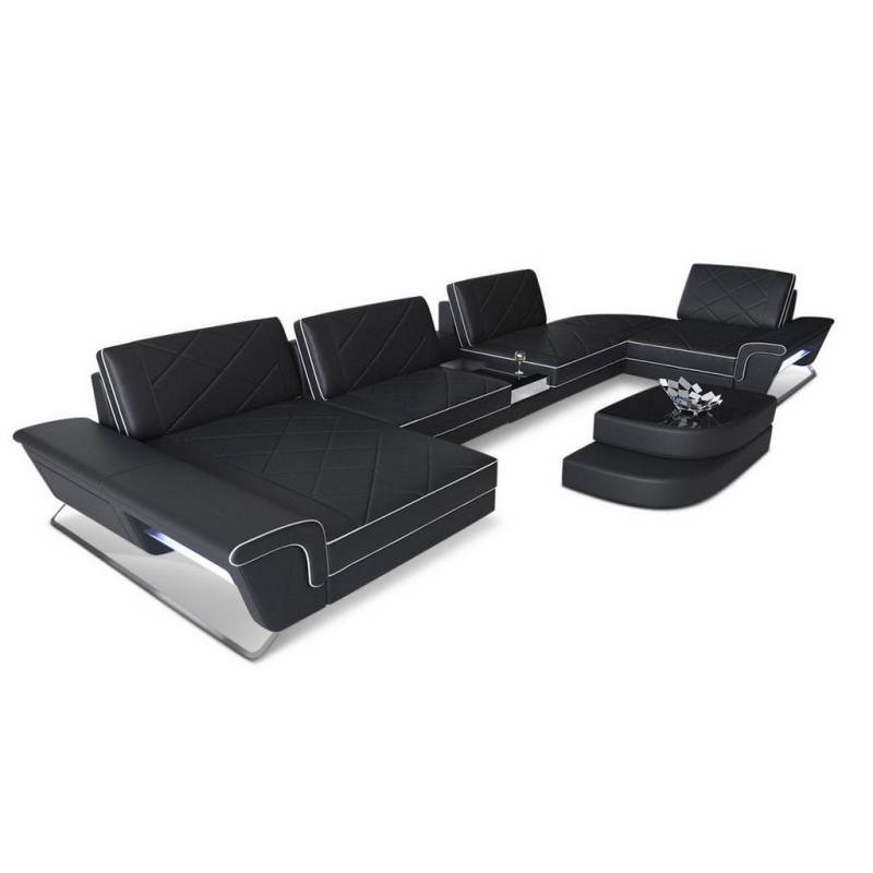 Sofa Dreams WOHNLANDSCHAFT Schwarz, Weiß