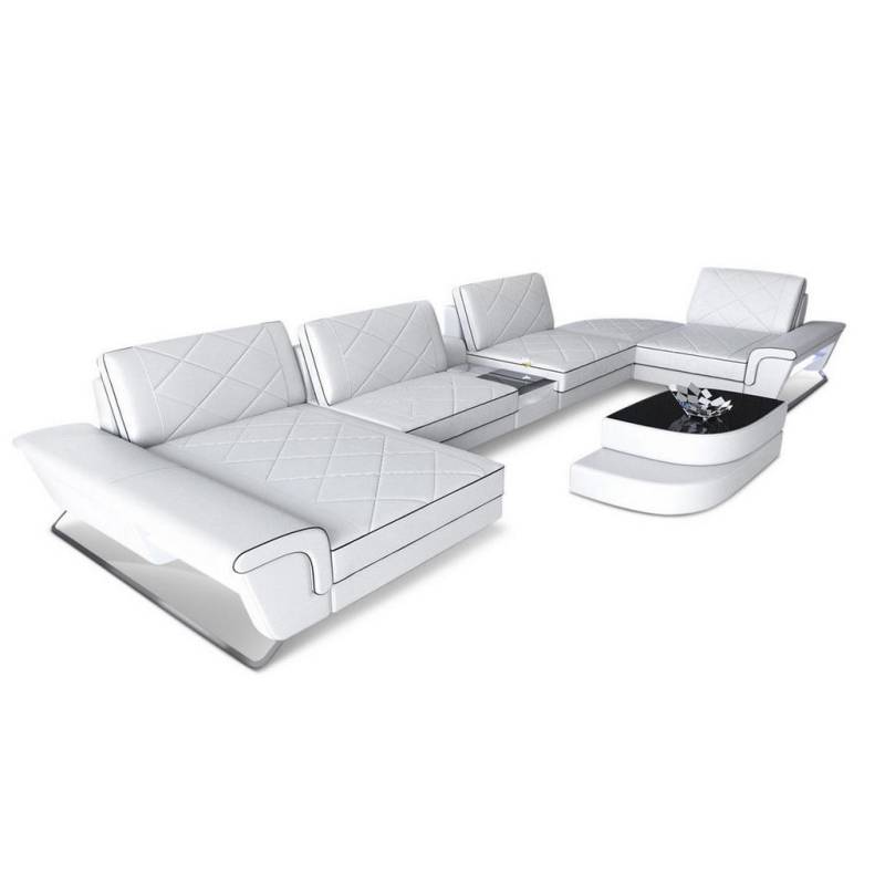 Sofa Dreams WOHNLANDSCHAFT Weiß, Schwarz