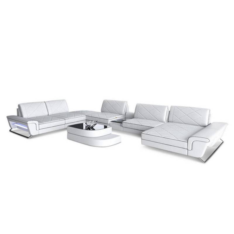 Sofa Dreams WOHNLANDSCHAFT Weiß, Schwarz