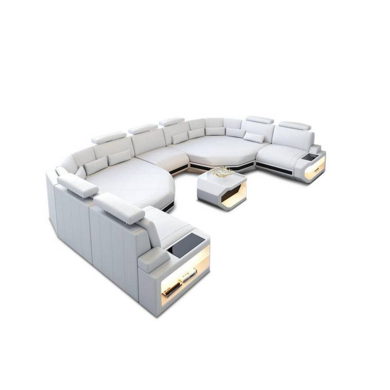 Sofa Dreams WOHNLANDSCHAFT Weiß, Schwarz