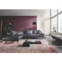 Sofa Ecksofa Leder Schwarz Mansfield von Hukla