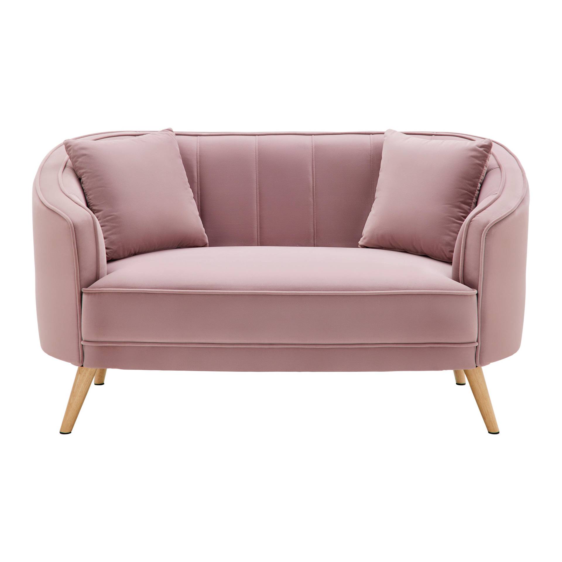 Sofa Hope Rosa Samt von Bessagi Home