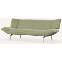 Sofa Leder Grün Wasabi 3-Sitzer 222 cm breit von Leolux Devon