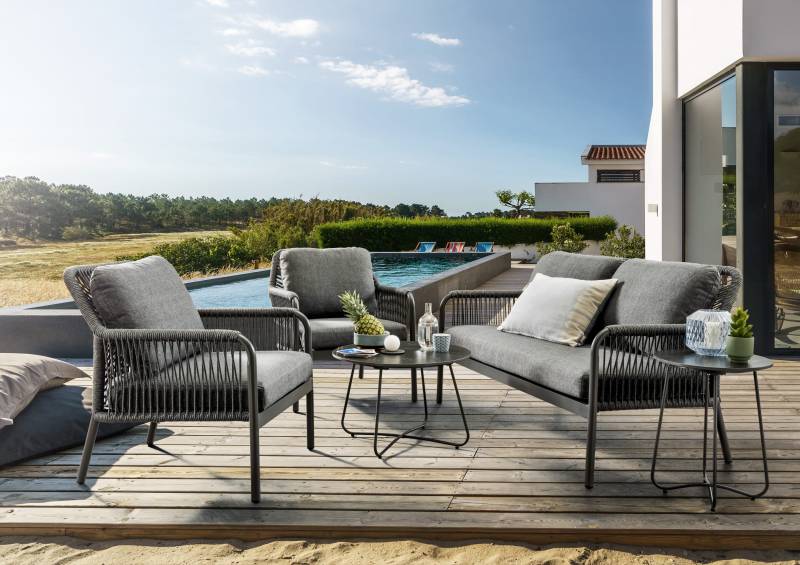 Sofa Set GENUA Anthrazit