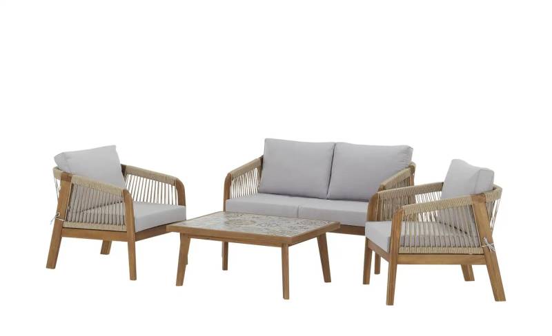 Sofa-Set  Venezia ¦ holzfarben Garten > Gartenmöbel > Gartenmöbelsets - Höffner
