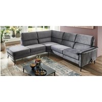 Sofa mit Relaxfunktion L-Form Antrazit 232 x 256 cm Trevi