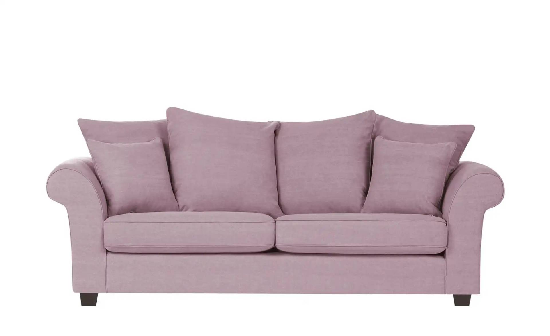 Sofa 3 Sitzer ¦ rosa/pink ¦ Maße (cm): B: 214 H: 71 T: 92 Polstermöbel > Sofas > 3-Sitzer - Möbel Kraft