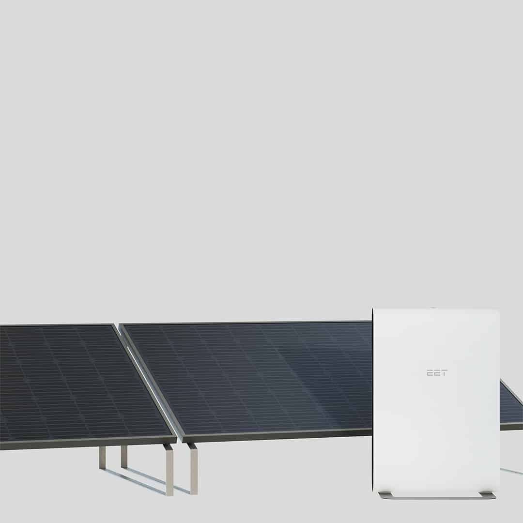 SolMate Flachdach - 3 Panele