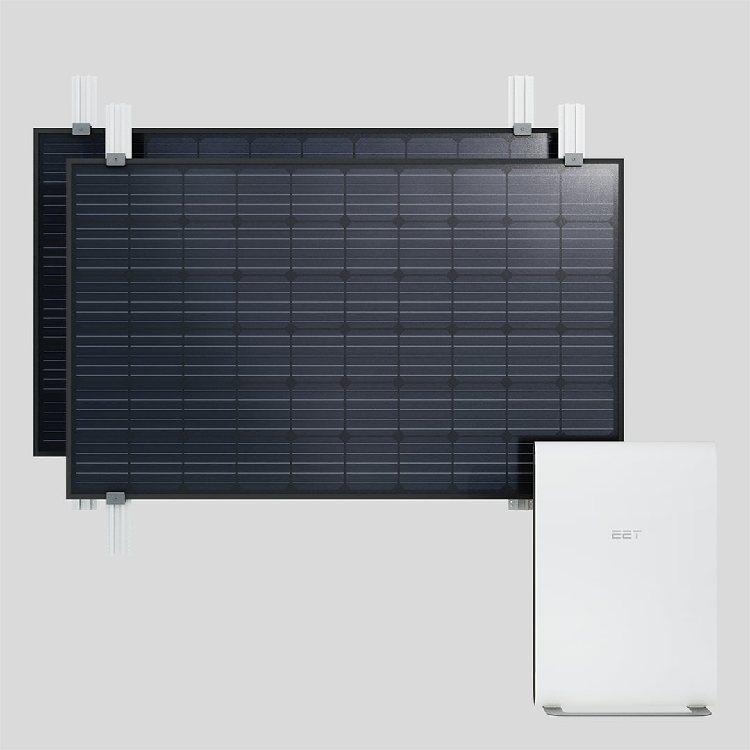 SolMate Zaun - 2 Panele