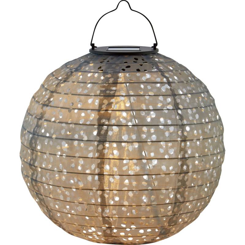 Solar-Dekoleuchte Pellaro LED Grau Ø 25 cm x 25 cm