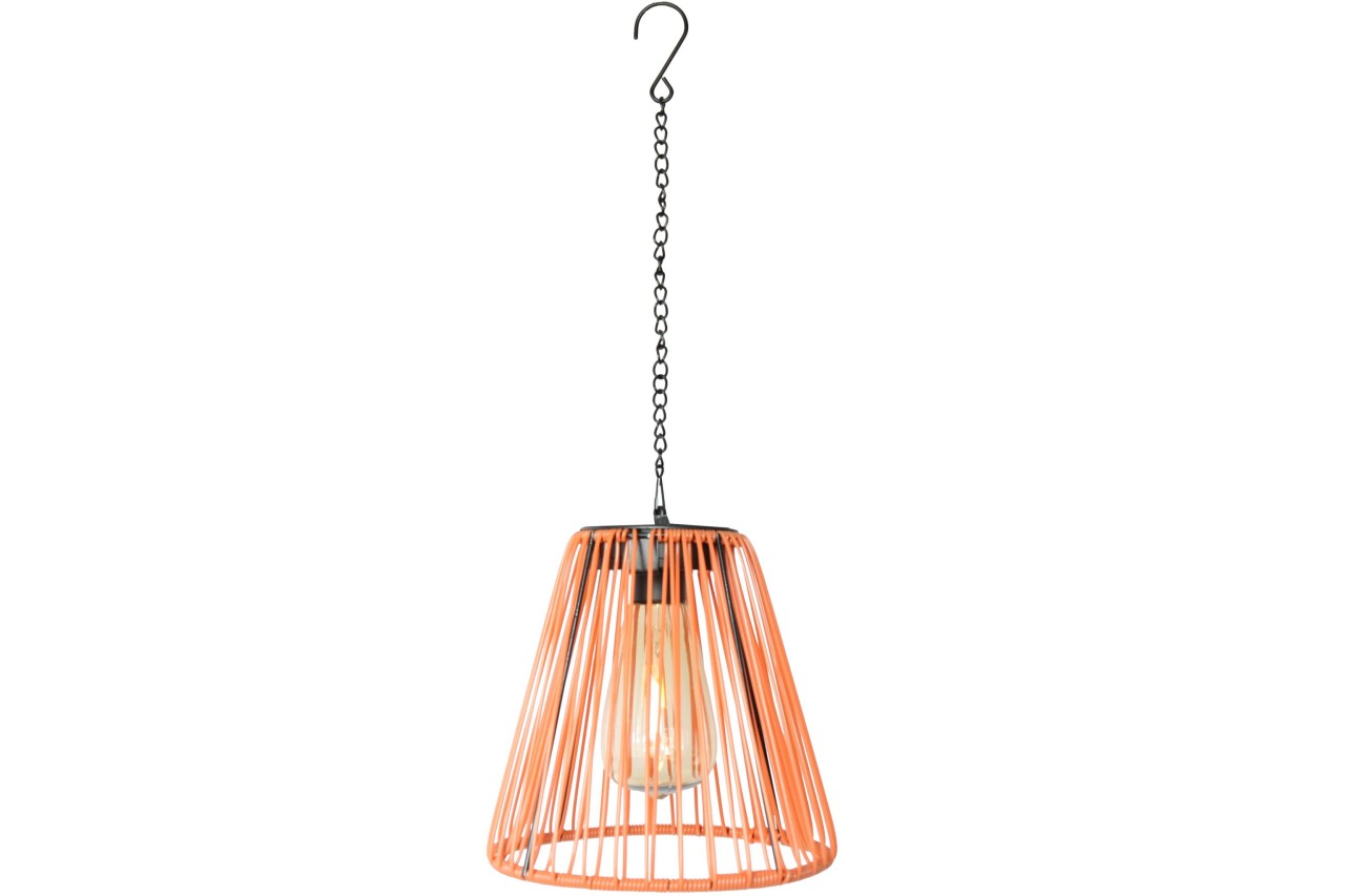Solar LED Hängeleuchte Orange Ø 18 x H 18,5 cm Garten Lampe wetterfest Solar LED Hängeleuchte Orange Ø 18 x H 18,5 cm Garten Lampe wetterfest