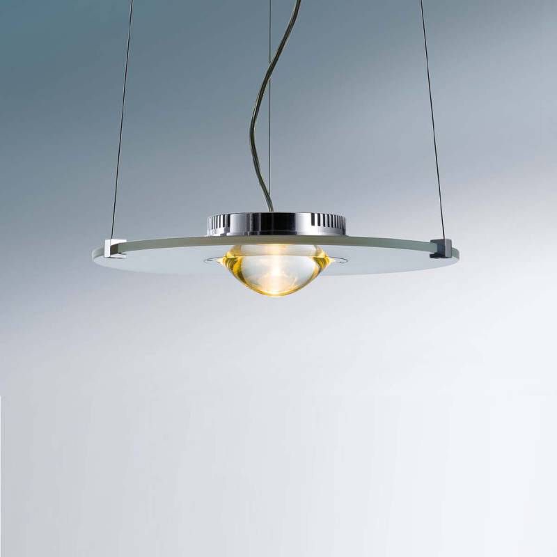 Solo Pendelleuchte, Ø: 30 cm, Glas klar, Big 100
