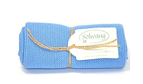 Solwang Handtuch in Hellblau staubig, Küchentuch aus Baumwolle von Solwang