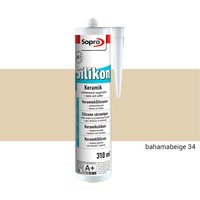 Silikon Keramik Fugen Fliesen 310ml Abdichtung Farbe bahamabeige 1 Stück - Sopro von SOPRO