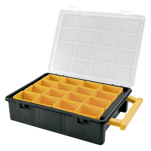 Sortimentskasten mit 16 Einzelbehälter Sortierbox Setzkasten Sor von Art Plast