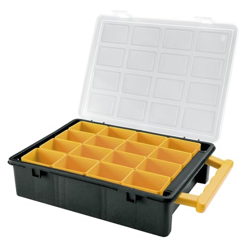 Sortimentskasten mit 16 Einzelbehälter Sortierbox Setzkasten Sor von Art Plast
