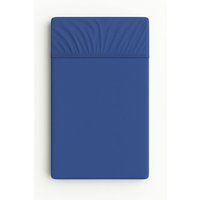 Spannbettlaken aus Jersey-Baumwolle für ein Kinderbett 120 x 60 cm - dunkelblau Spannbettlaken aus Jersey-Baumwolle für ein Kinderbett 120 x 60 cm - dunkelblau
