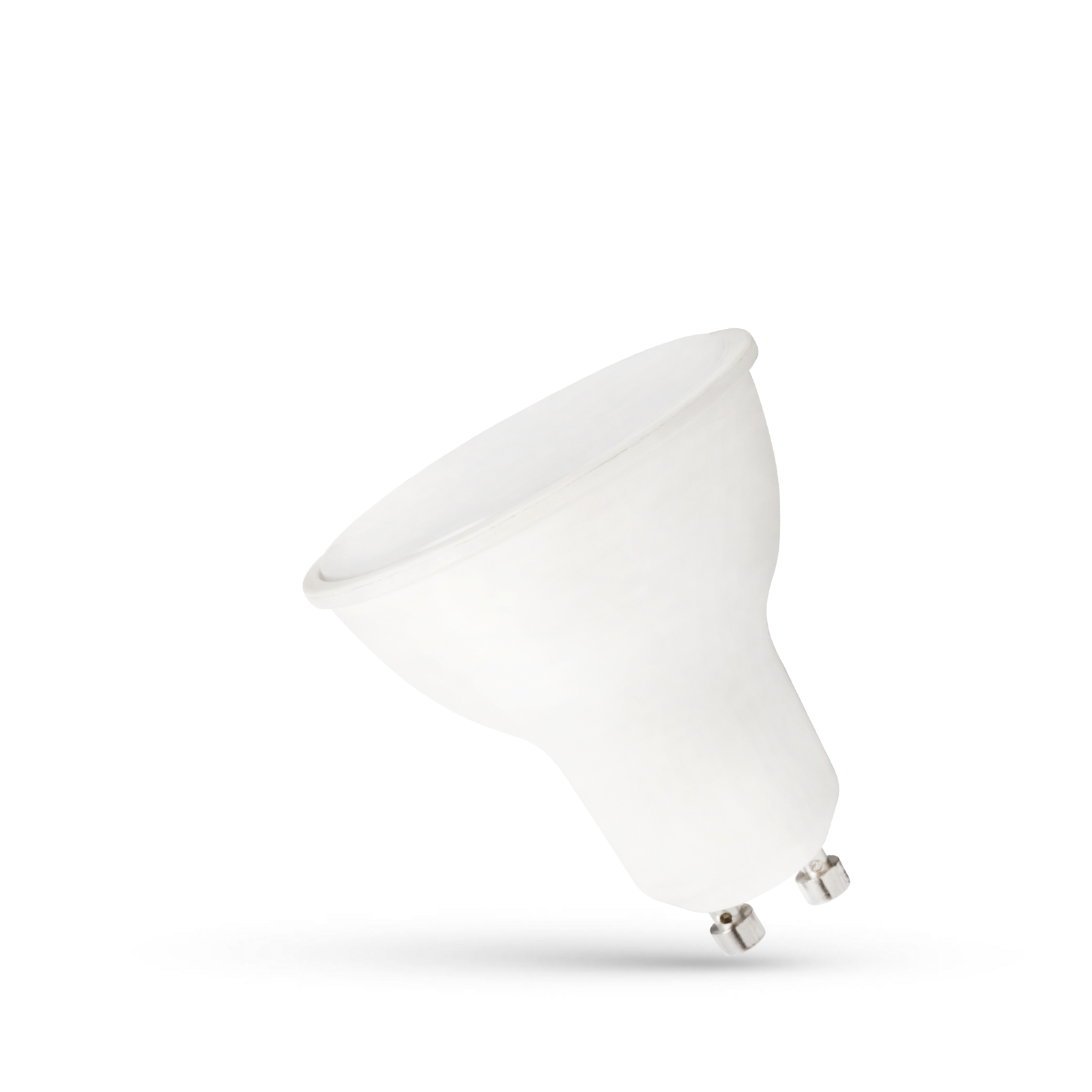 SpectrumLED® GU10 LED Leuchtmittel dimmbar, Strahler kaltweiß 6000K 6W = 60 Watt 500 Lumen 230V Winkel 120º Länge 56 mm