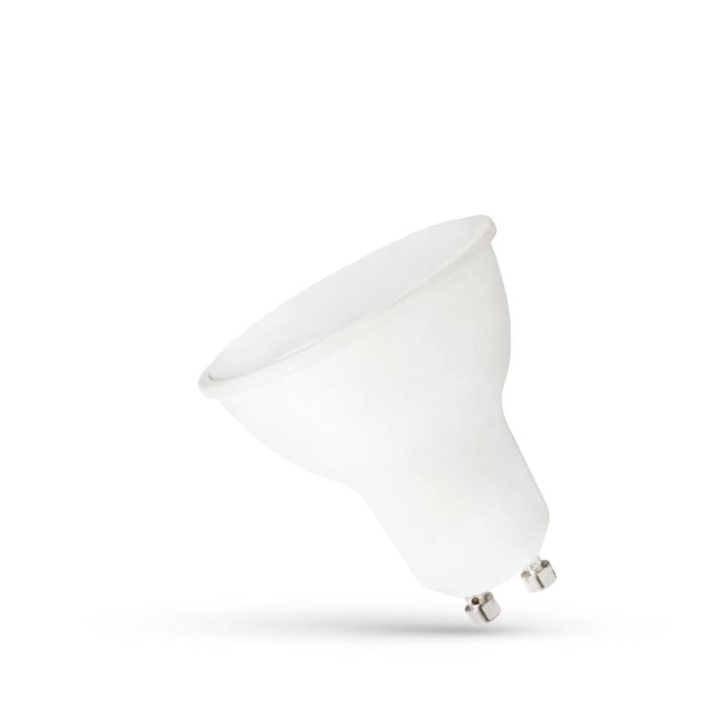 SpectrumLED® GU10 LED Leuchtmittel dimmbar, Strahler kaltweiß 6000K 6W = 60 Watt 500 Lumen 230V Winkel 120º Länge 56 mm