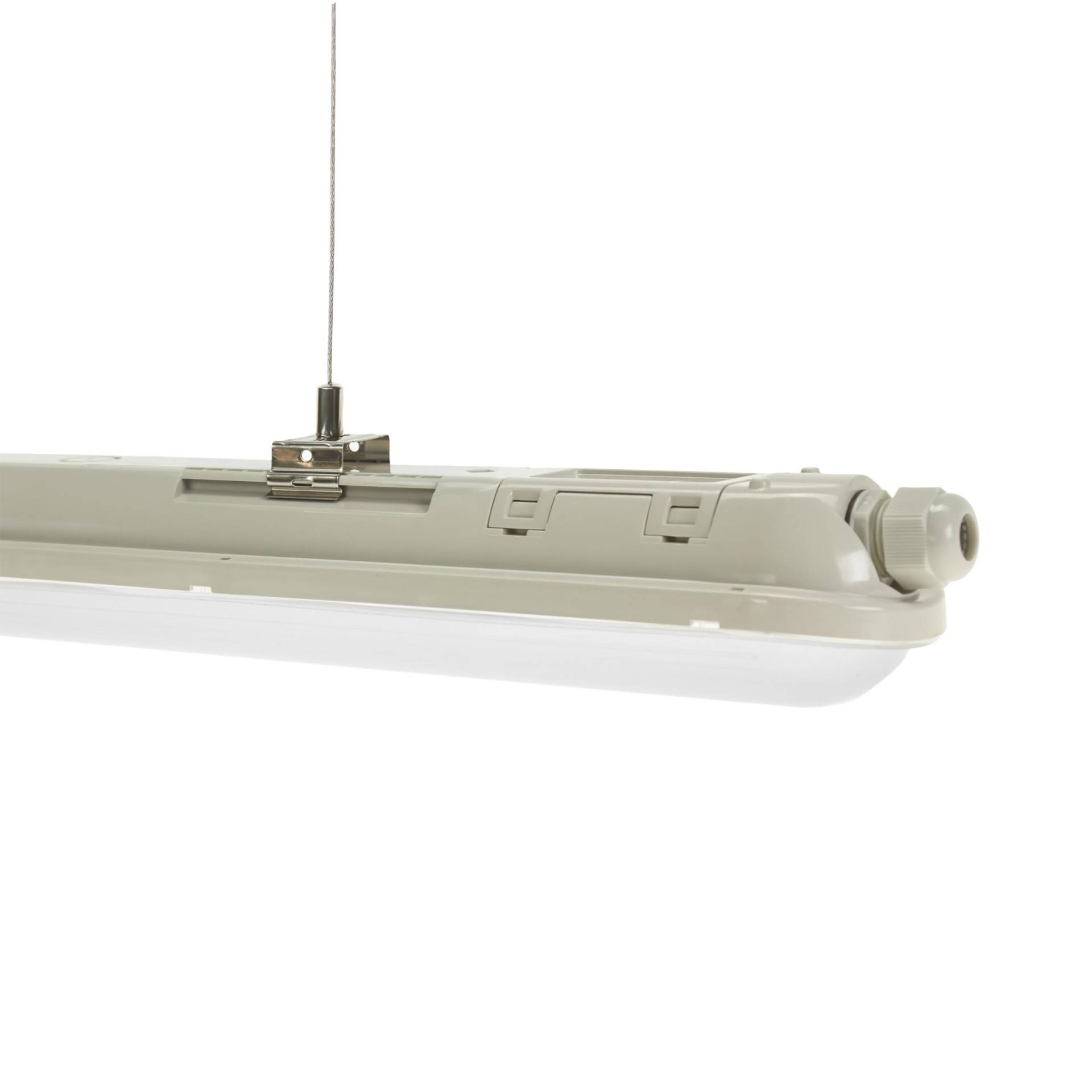 SpectrumLED® LIMEA 120CM Linienleuchte, Hängeleuchte, Pendelleuchte 38 Watt 5900 Lumen 4000K neutralweiß 230V Wasserschutz IP65