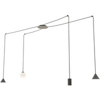 Spider Hängelampe Metall Glas flexibel elegant XXL von Emibig