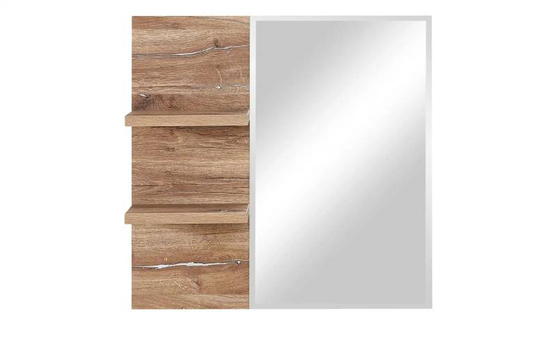 uno Spiegel 82 x 80 cm Elina ¦ holzfarben ¦ Holzwerkstoff,Glas ¦ Maße (cm): B: 82 H: 80 T: 17.0 Garderoben & Kleiderstangen > Garderoben Spiegel - Höffner