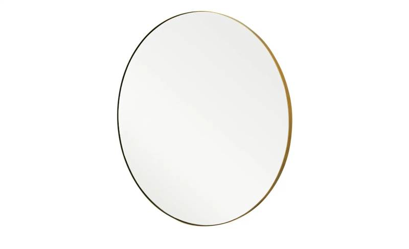 Spiegel  Pannone ¦ gold ¦ Metall,Glas ¦ Maße (cm): T: 2.2  Ø: 70 Garderoben & Kleiderstangen > Garderoben Spiegel - Höffner