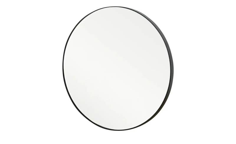 Spiegel  Pannone ¦ schwarz ¦ Metall,Glas ¦ Maße (cm): T: 2.2  Ø: 40 Garderoben & Kleiderstangen > Garderoben Spiegel - Höffner
