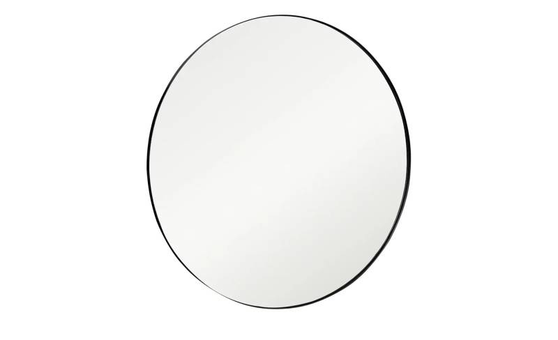 Spiegel  Pannone ¦ schwarz ¦ Metall,Glas ¦ Maße (cm): T: 3.0  Ø: 110 Garderoben & Kleiderstangen > Garderoben Spiegel - Höffner