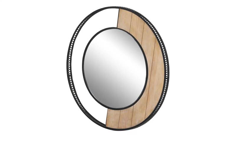 Spiegel 90 cm Pine ¦ holzfarben ¦ Metall,Holzwerkstoff ¦ Maße (cm): T: 5.0  Ø: 90 Accessoires > Spiegel - Höffner