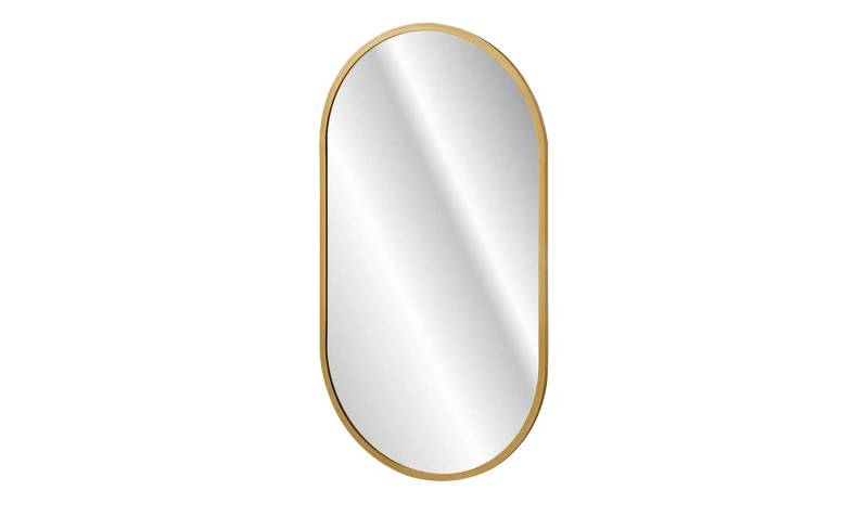 Spiegel  Springesee ¦ gold ¦ Aluminium,Glas ¦ Maße (cm): B: 50 H: 90 T: 2.0 Badzubehör - Höffner